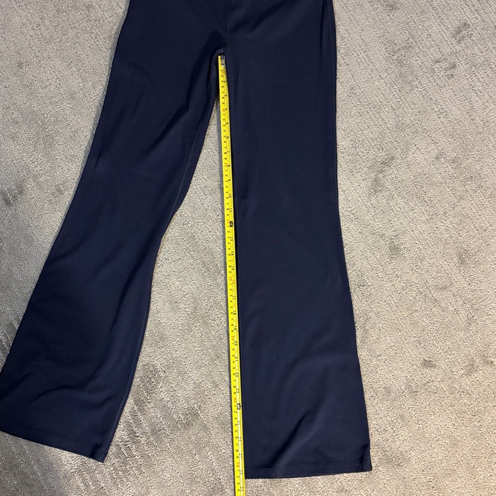 Athleta Girl High Rise Wide Leg Navy Pants with Elastic Waistband - Picture 4 of 7
